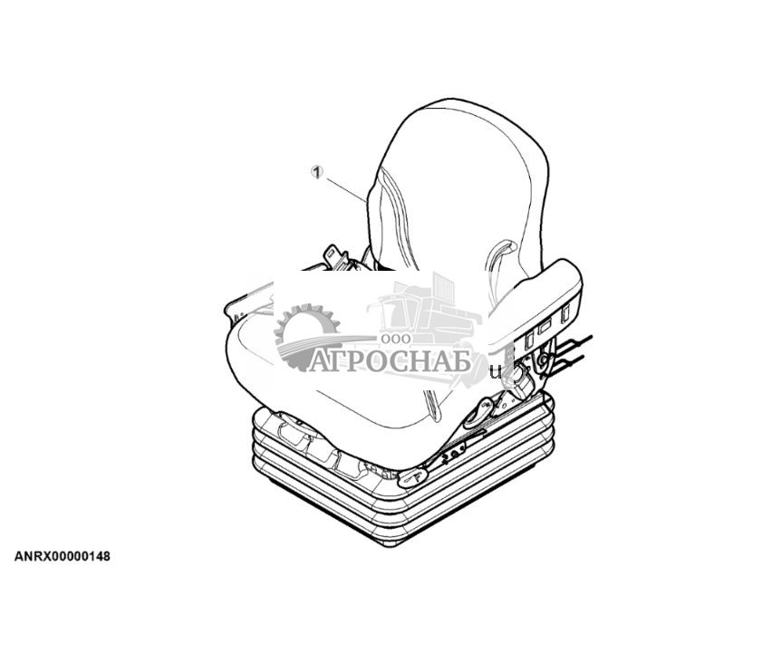 Узел сиденья, с полуактивной подвеской, ткань, низкая спинка, без надставки, без регулировки подушки - ST754436 1012.jpg